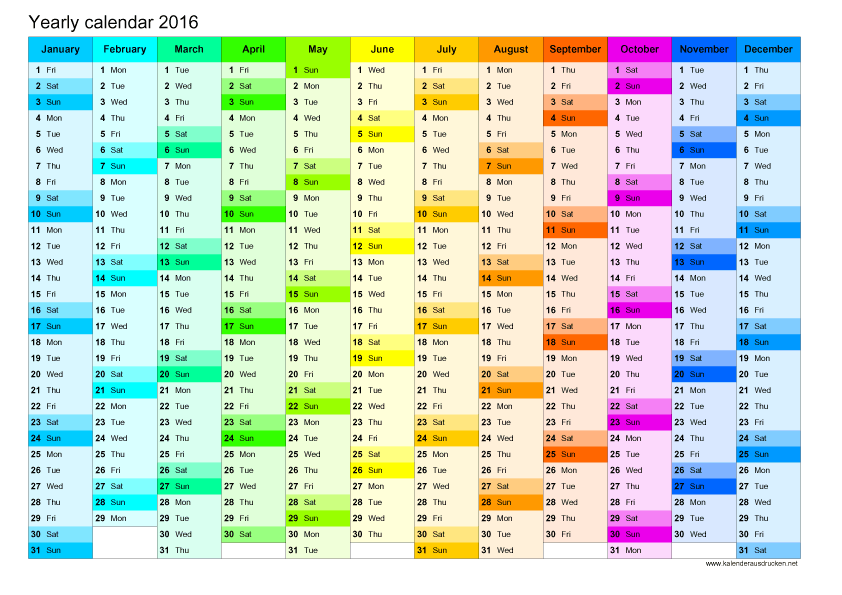 Kalender 2016 bayern zum ausdrucken kostenlos
