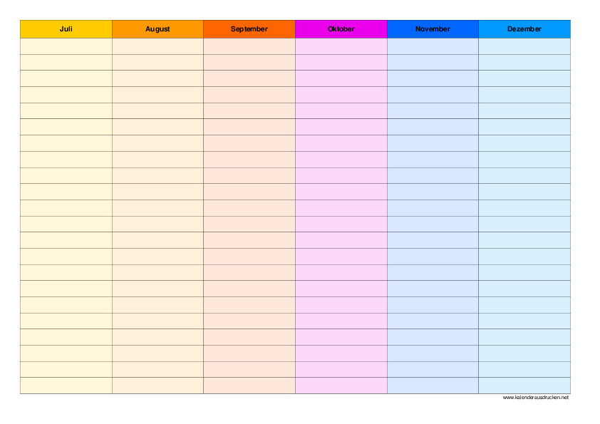 Geburtstagskalender Zum Ausdrucken