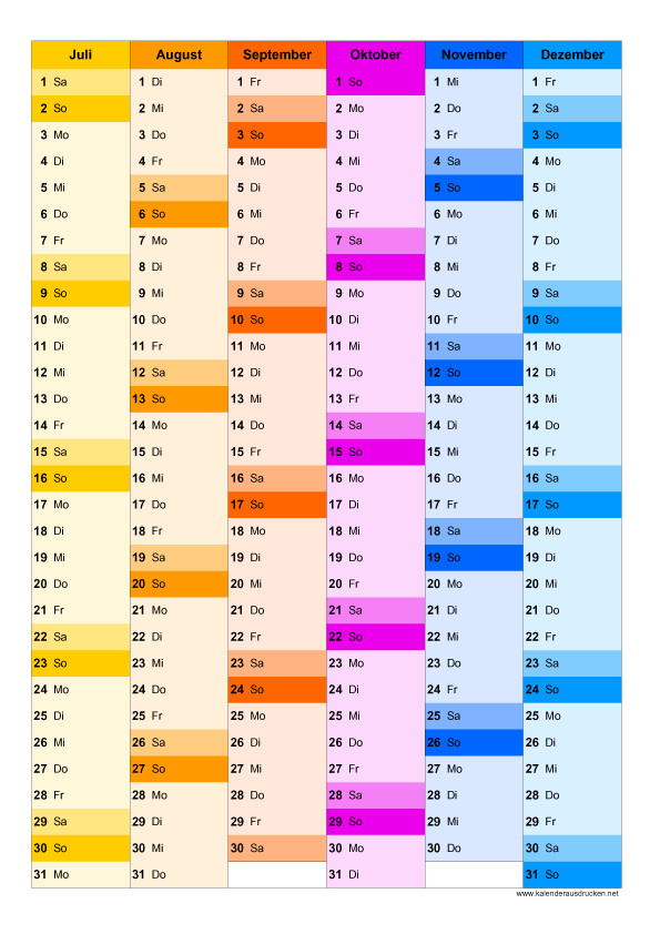 Kalender 17 Zum Ausdrucken